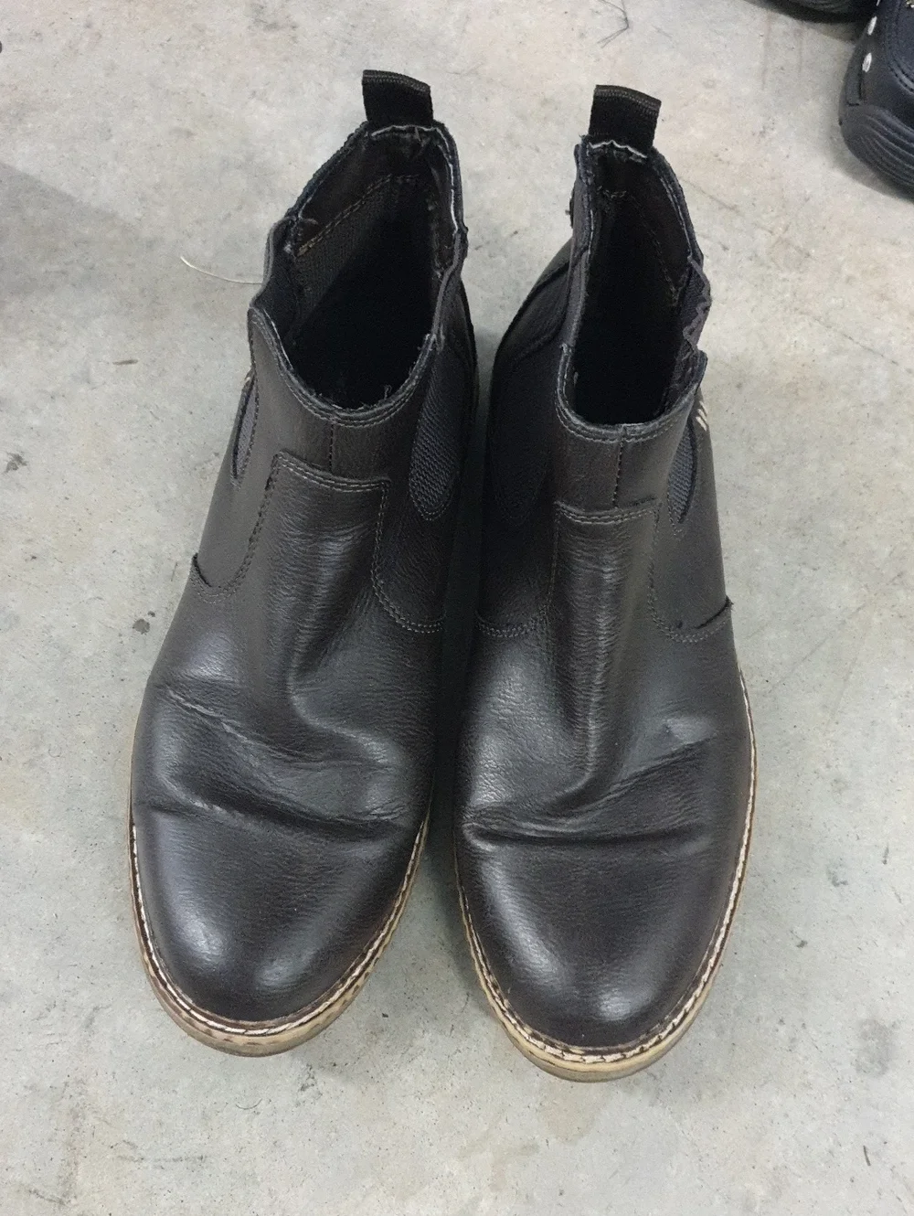 Sonoma Men's Chelsea Boots - Black Leather Slip-On